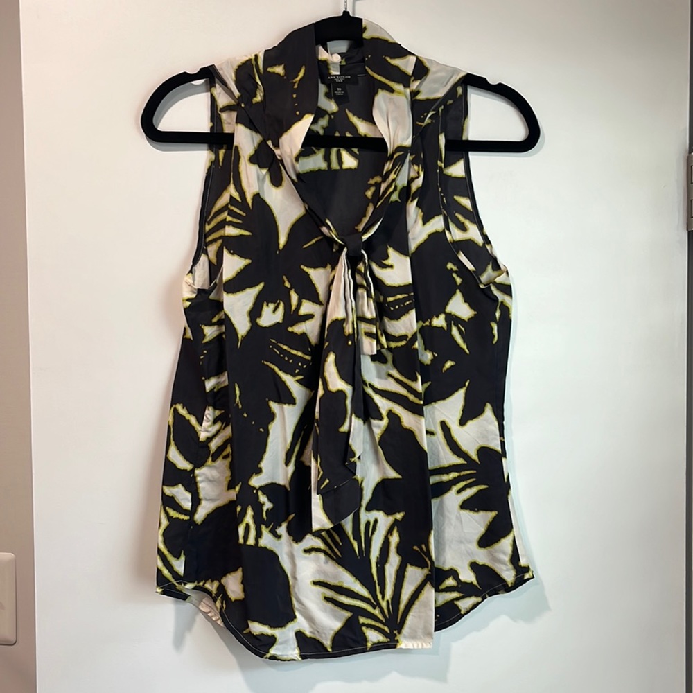 Ann Taylor 100% Silk Sleeveless Top